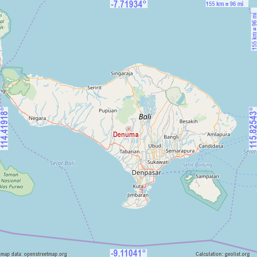 Denuma on map