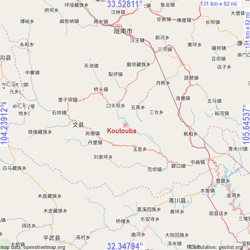 Koutouba on map