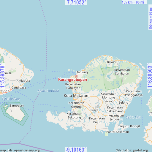 Karangsubagan on map