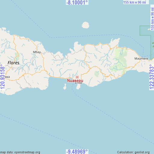 Nuasepu on map