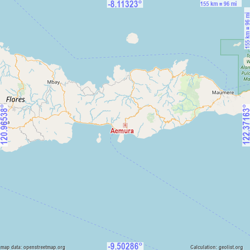 Aemura on map