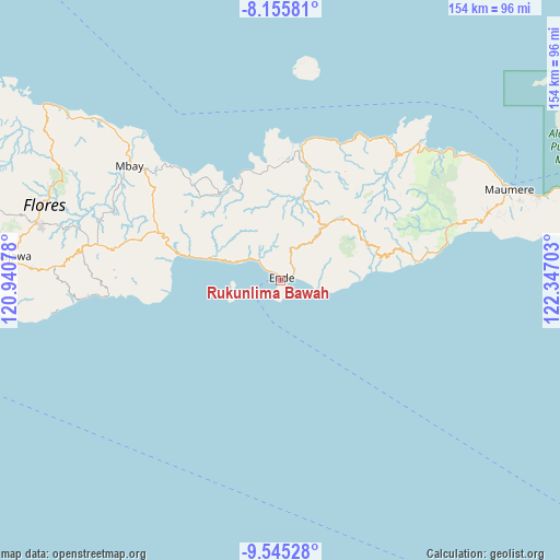 Rukunlima Bawah on map