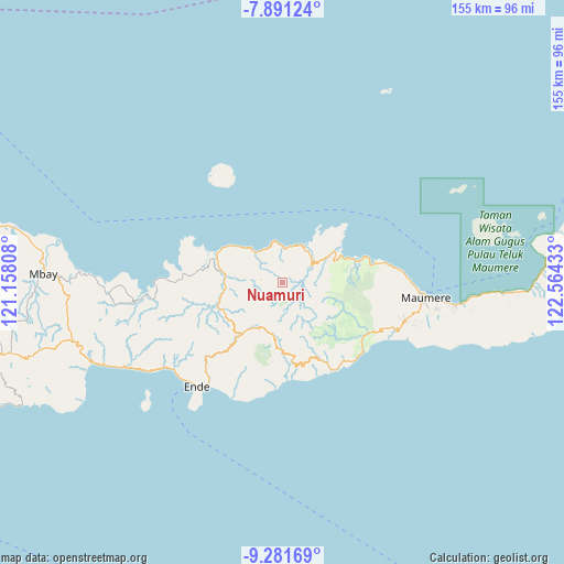 Nuamuri on map