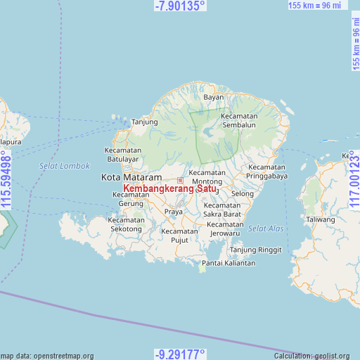 Kembangkerang Satu on map