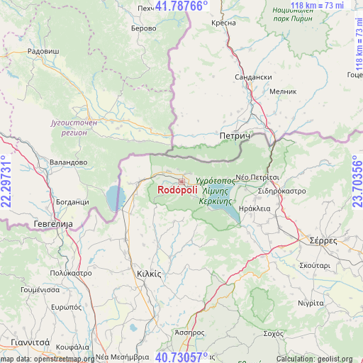 Rodópoli on map