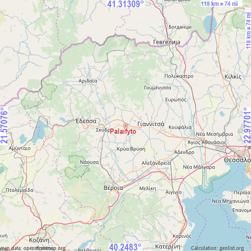 Palaífyto on map