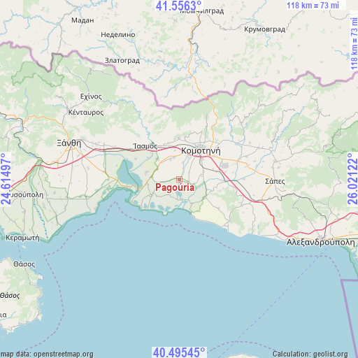 Pagoúria on map