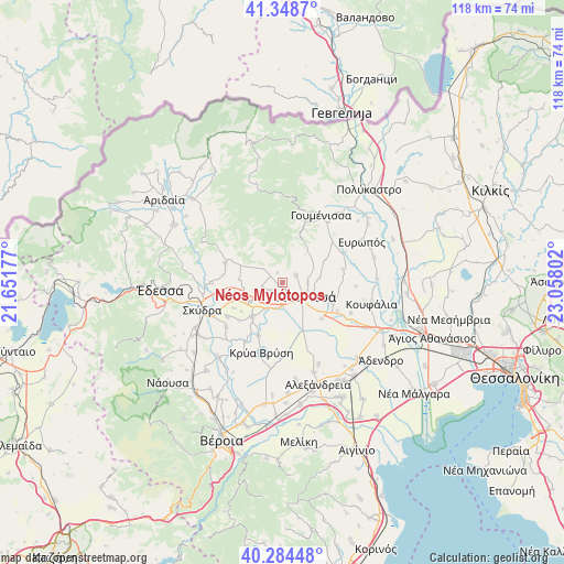 Néos Mylótopos on map