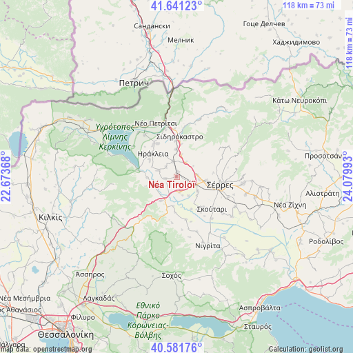 Néa Tirolóï on map