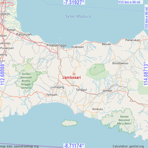 Jambesari on map