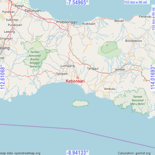 Kebonsari on map
