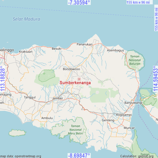 Sumberkenanga on map