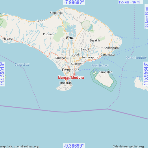 Banjar Medura on map