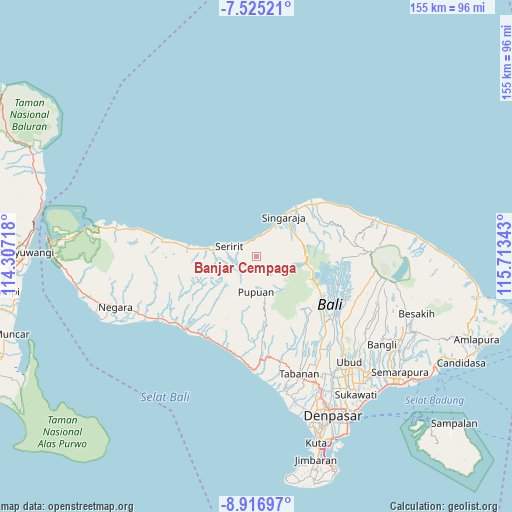 Banjar Cempaga on map