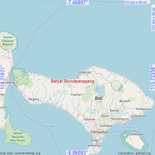 Banjar Bunutpanggang on map