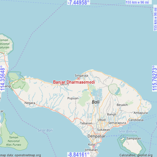 Banjar Dharmasemedi on map