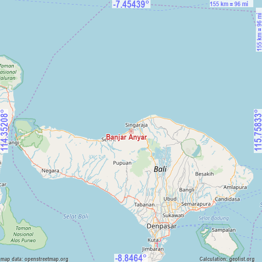 Banjar Anyar on map