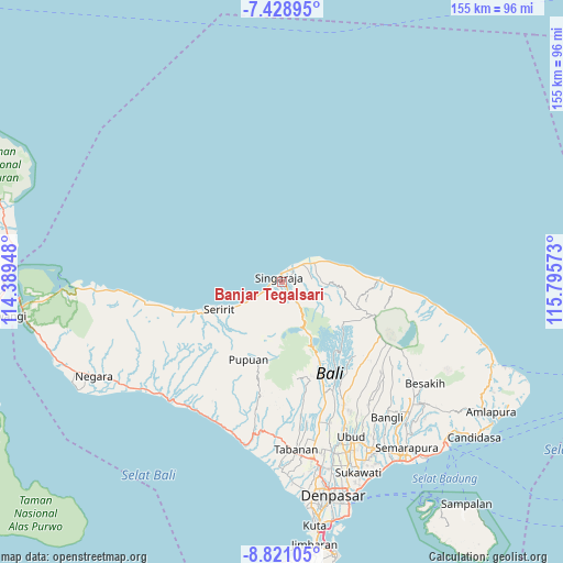 Banjar Tegalsari on map