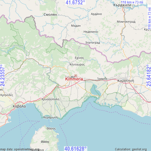 Kimméria on map