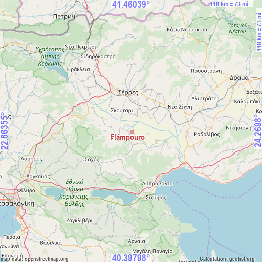Flámpouro on map