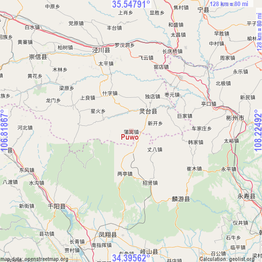 Puwo on map
