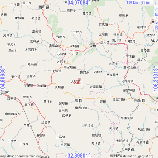 Sitai on map