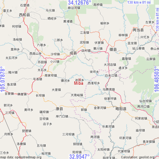 Miba on map