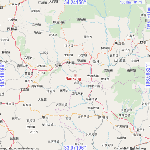 Nankang on map