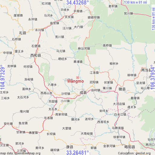 Wangmo on map