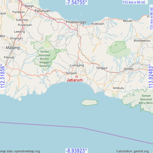 Jatiarum on map