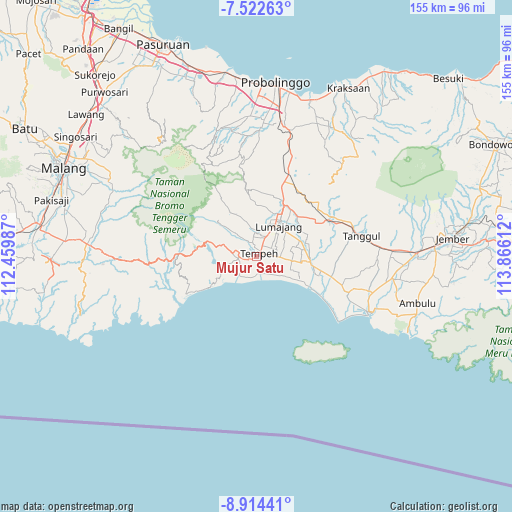 Mujur Satu on map