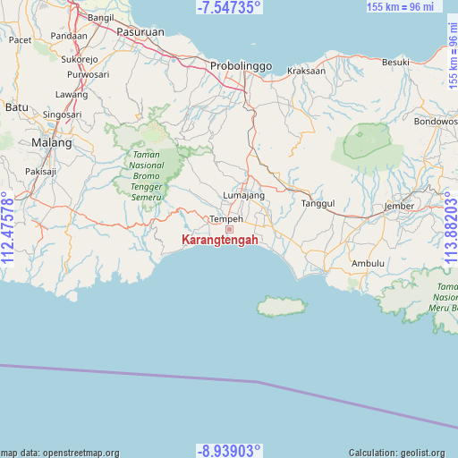 Karangtengah on map