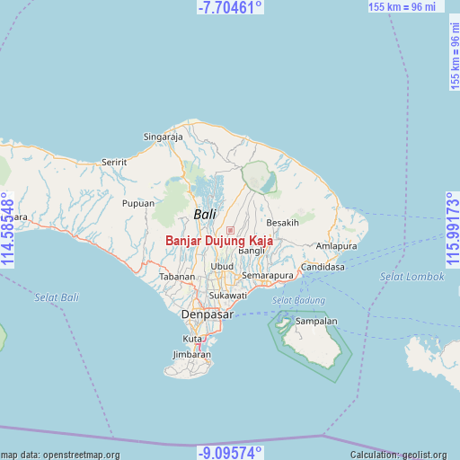 Banjar Dujung Kaja on map