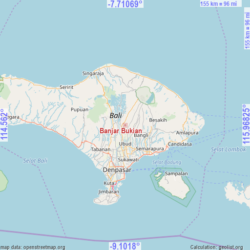 Banjar Bukian on map