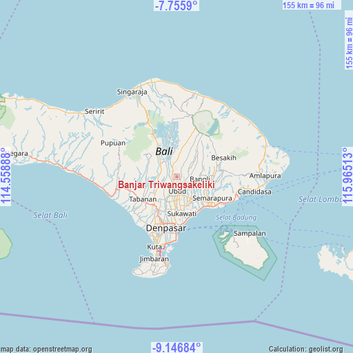 Banjar Triwangsakeliki on map