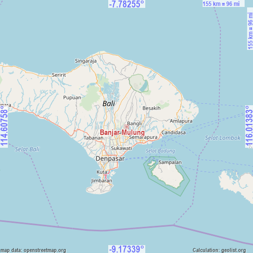 Banjar Mulung on map