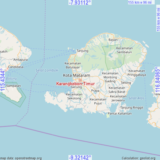 Karangkebon Timur on map