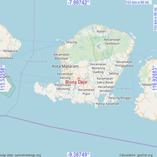 Blong Daye on map