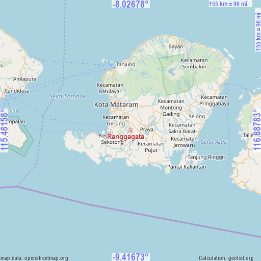 Ranggagata on map