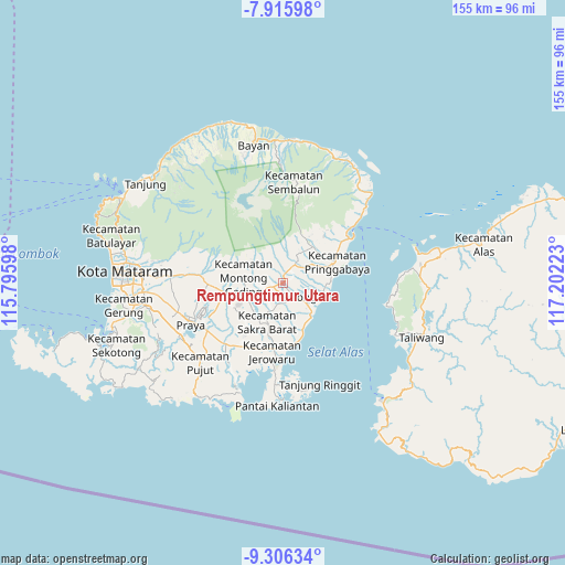 Rempungtimur Utara on map