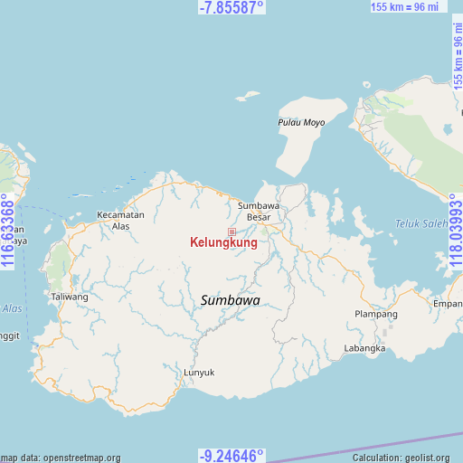 Kelungkung on map