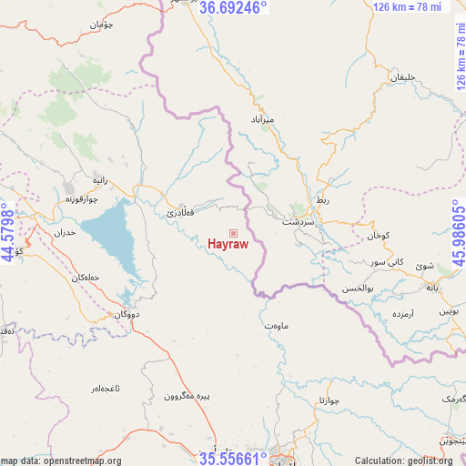 Hayraw on map