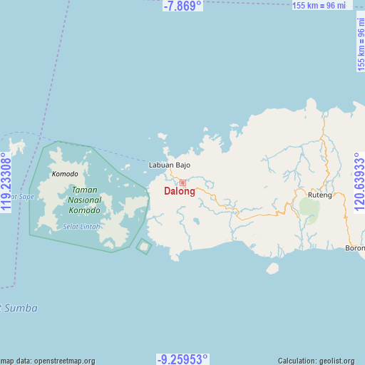 Dalong on map