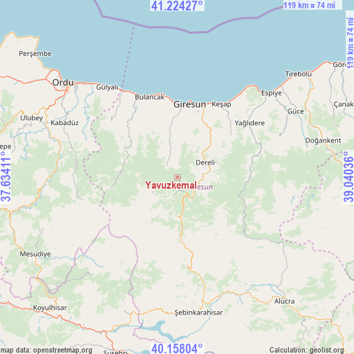 Yavuzkemal on map
