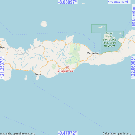 Jitapanda on map
