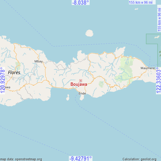 Boujawa on map