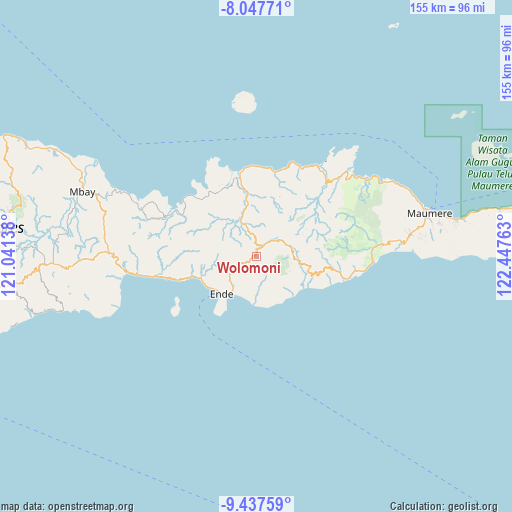Wolomoni on map
