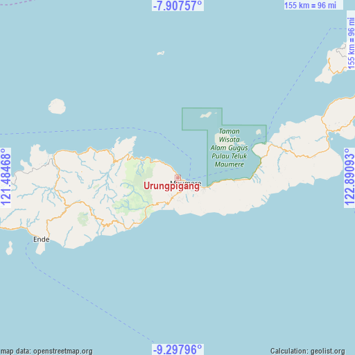 Urungpigang on map