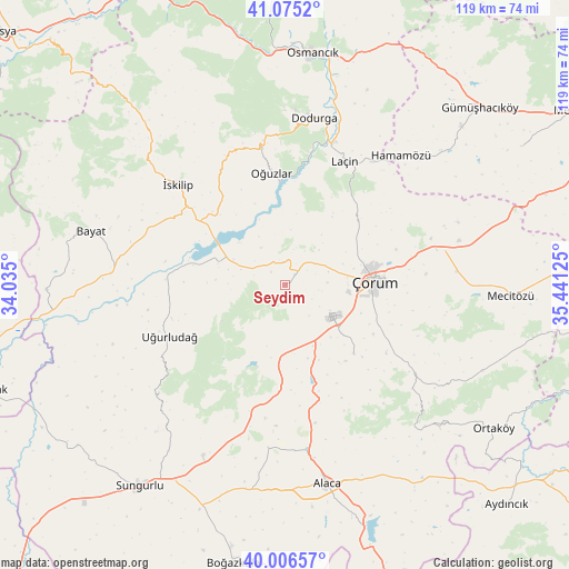 Seydim on map