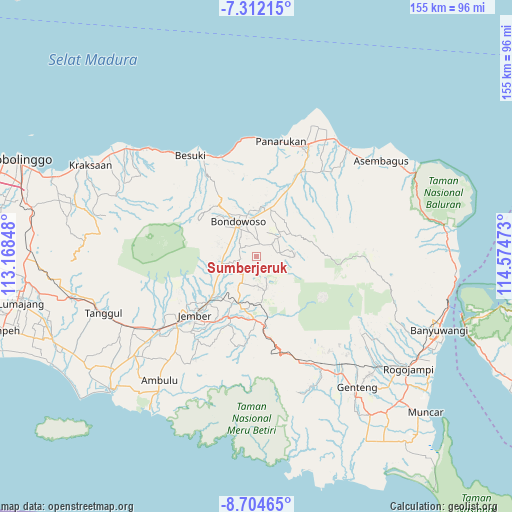 Sumberjeruk on map